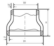 Con / Ecc Stainless Steel Reducer Eccentric Cocentric 10 to 6 Reducer