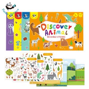 Buy cheap Learn Knowledge Reusable Sticker Book Paper Stimulate Creativity CMYK Printed product