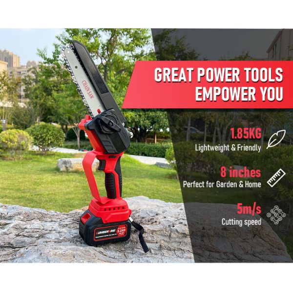 24V Rechargeable MINI Electric Wood Cutting Lithium Chainsaw Bracket Adjustable Universal Chain Saw