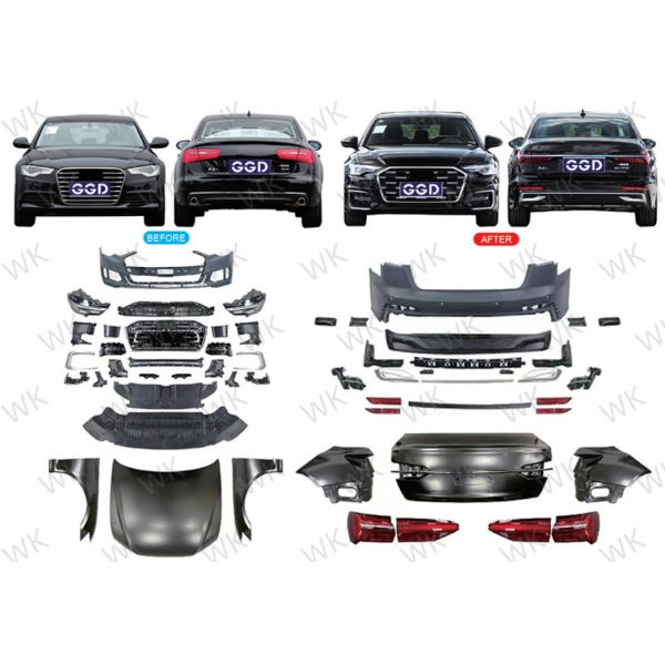 Audi A6 Body Kit 2013-2018 Upgrade To 2020+ AUDI Body Parts Old To New Modified