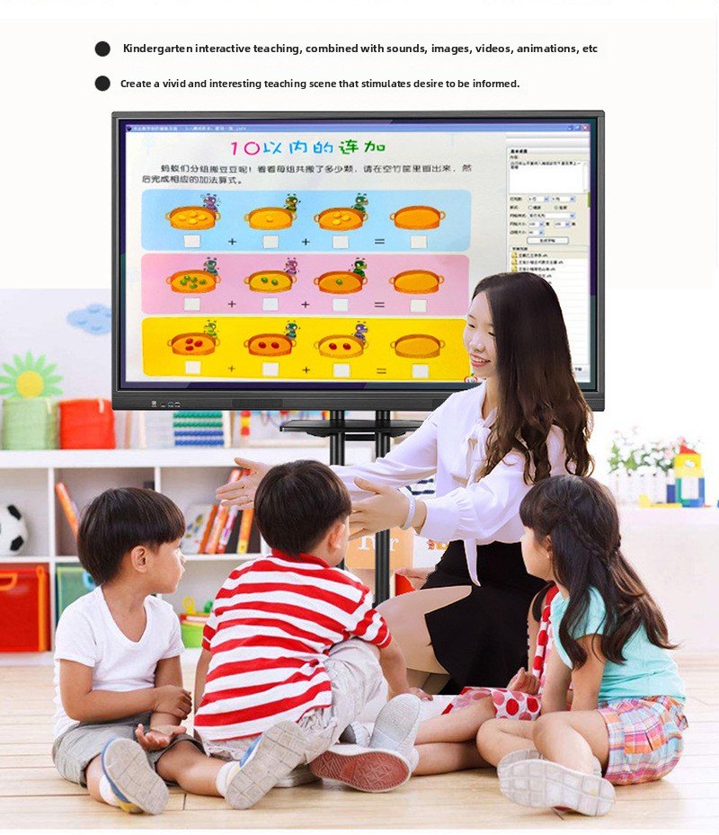 Smart Interactive LED Touch Screen Tablet Elevator-Suitable Electronic Whiteboard for Multimedia Teaching and Conference