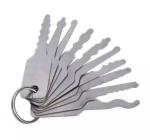 High Quality KLOM gold steel padlock 10PCS universal test key