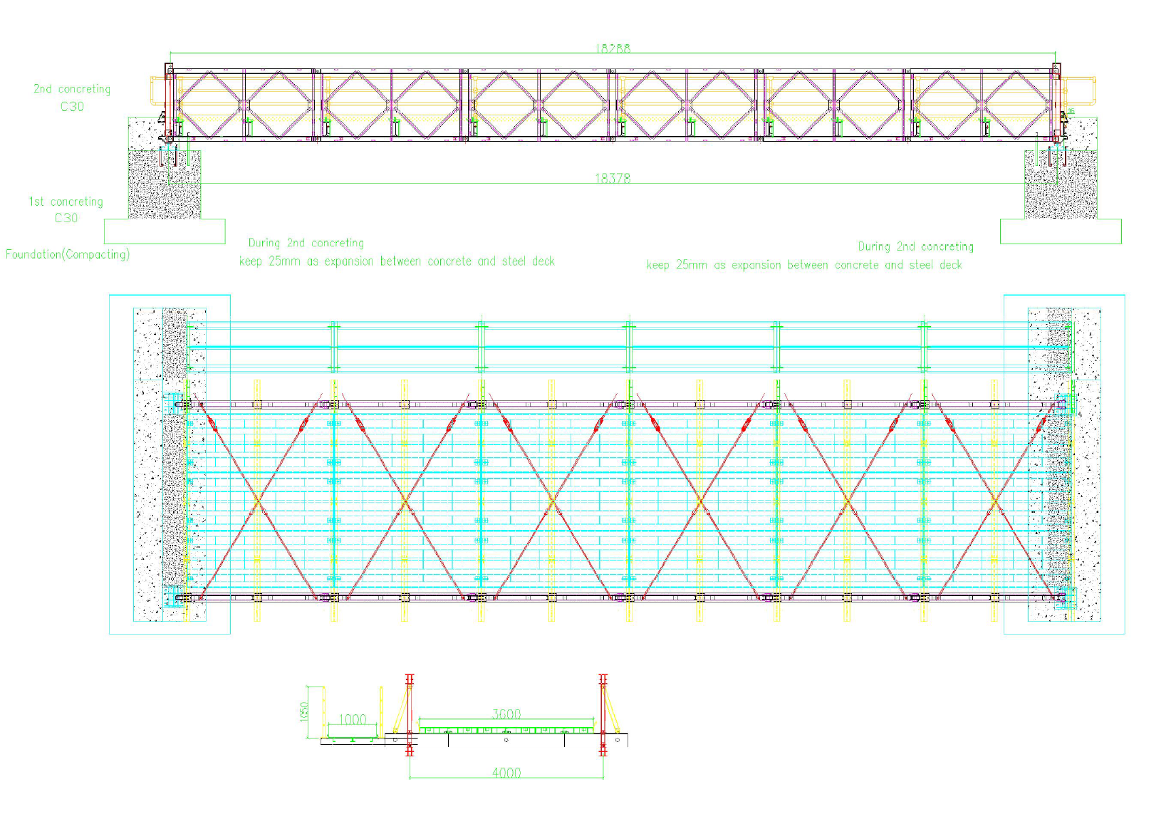 Steel Bailey Bridge Footway Bridge Compact 100 Bailey Single Lane S355JR Temporary Bridge Mabey Bridge Acrow Bridge