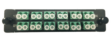 6 Port LC MM Fiber Optic Patch Panel Aqua For Telecommunication