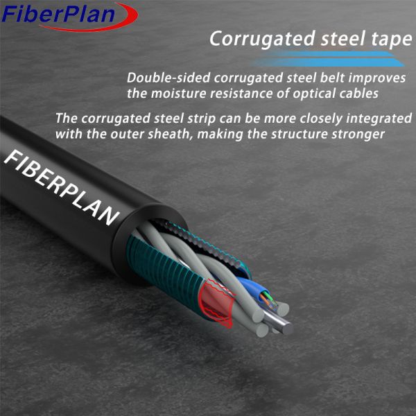 High Quality Fiber Optic Cable Multi Tube Single Armored GYTS