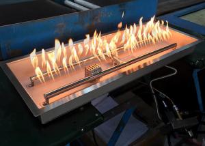 Buy cheap Silver Linear Trough Gas Fire Pit Insert  65000 BTU Fire Pit Burner Plate product