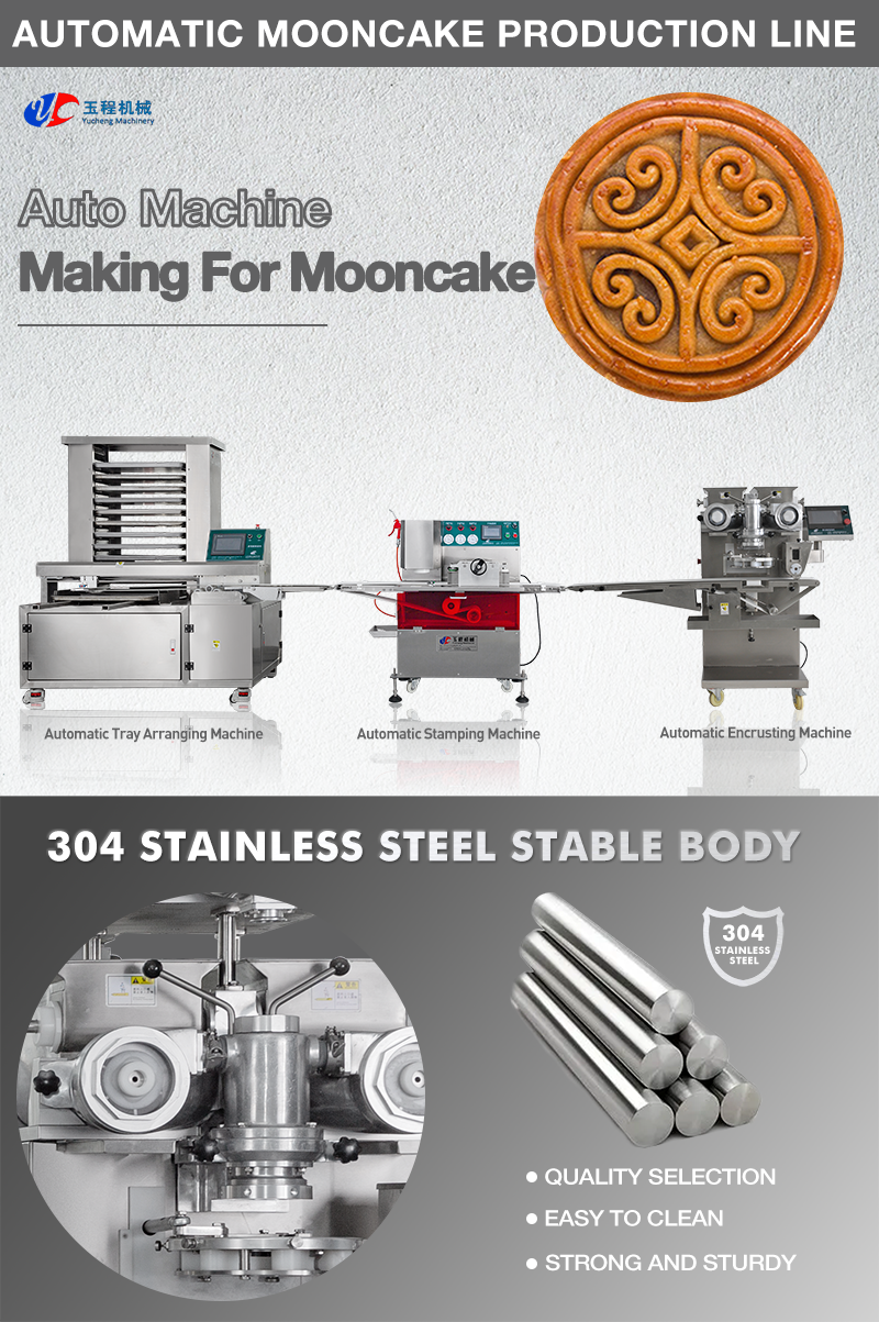 CE Auto Mooncake Encrusting Machine 1.5kw Crystal Mooncake Making Machine