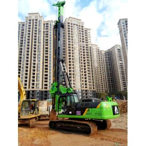 Foundation Pile Drilling Hydraulic Piling Rig With Rotary Angle Displacement