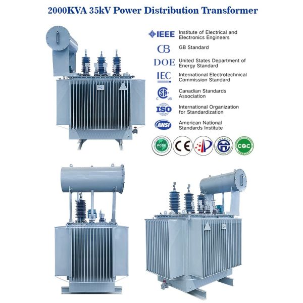 CE Certified 500KVA Oil Immersed Power Transformer with IEC60076 Standards 10kV/11kV to 220V/440V Dyn11 Vector Group