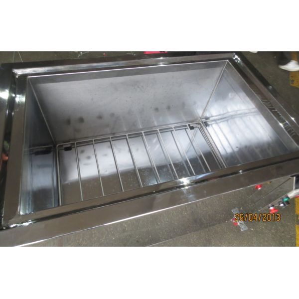 140L Ultrasonic Filter Cleaning Machine Draining Basket 10x10mm Mesh Temperatur Control Hood