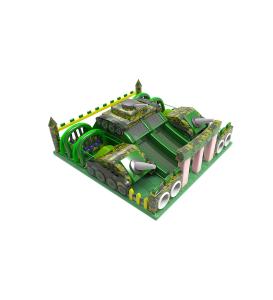 Buy cheap Tank Theme Bouncy Slide Castle Camouflage Kids Playground product