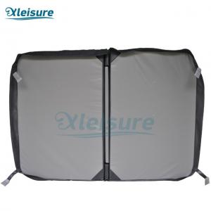 China Durable Graphite Square Spa Vinyl Cover Hot Tub Spa Covers For Cedar Hot Tub on sale
