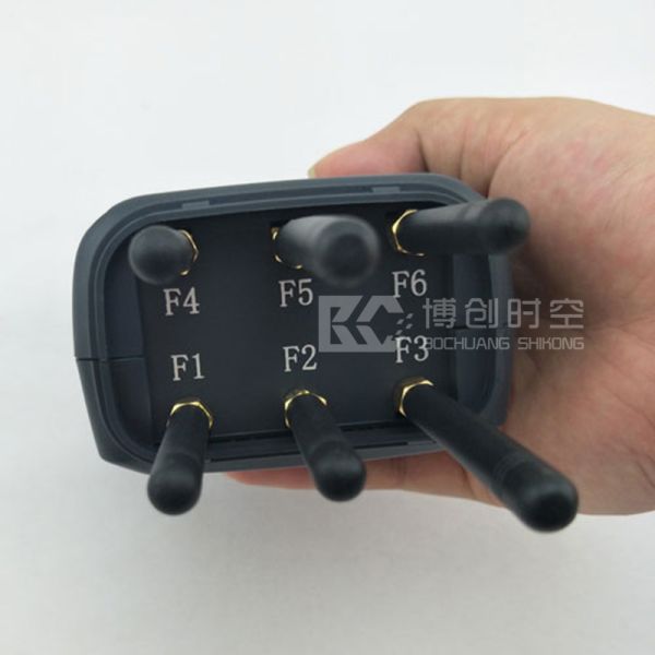 Handheld 8-band mobile phone interceptor jamming CDMA GSM 3G WiFi 2.4G GPS L1 radio frequency jammer