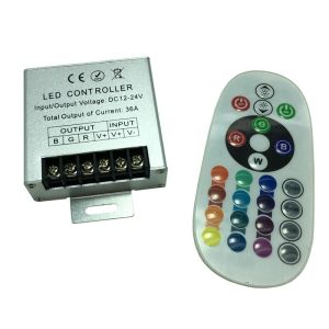 Buy cheap Adjust Brightness Steel Material 24mm RF RGB Controller product
