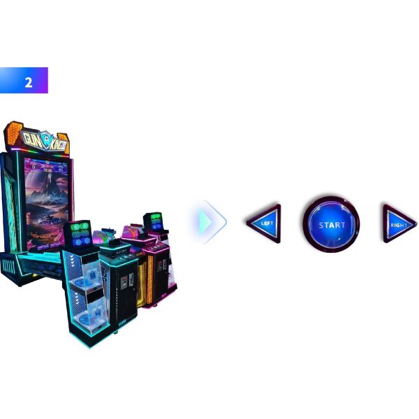 75" Arcade Style Shooting Games Integrated Cabinet Shooting Arcade