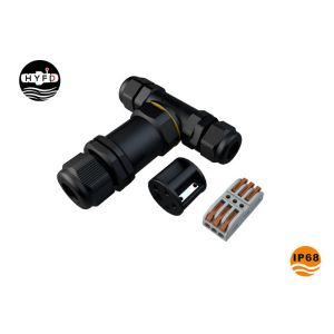 Buy cheap T Shape 3 Way IP68 Waterproof Screw Connector product