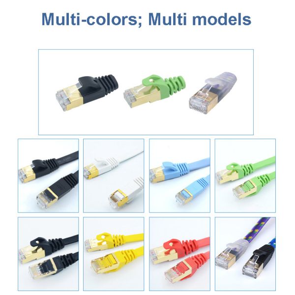 Category 7 10 Gigabit AOC RJ45 Cable CAT7 Copper Shield 30AWG