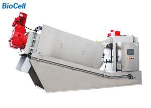 Buy cheap 8.2KW Dispatch Mobile Sludge Dewatering Equipment Screw Press Machine product