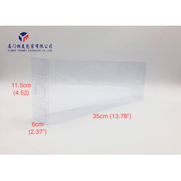 Super Clear PVC Packaging Boxes Environmental Friendly Materials Two Ends Open
