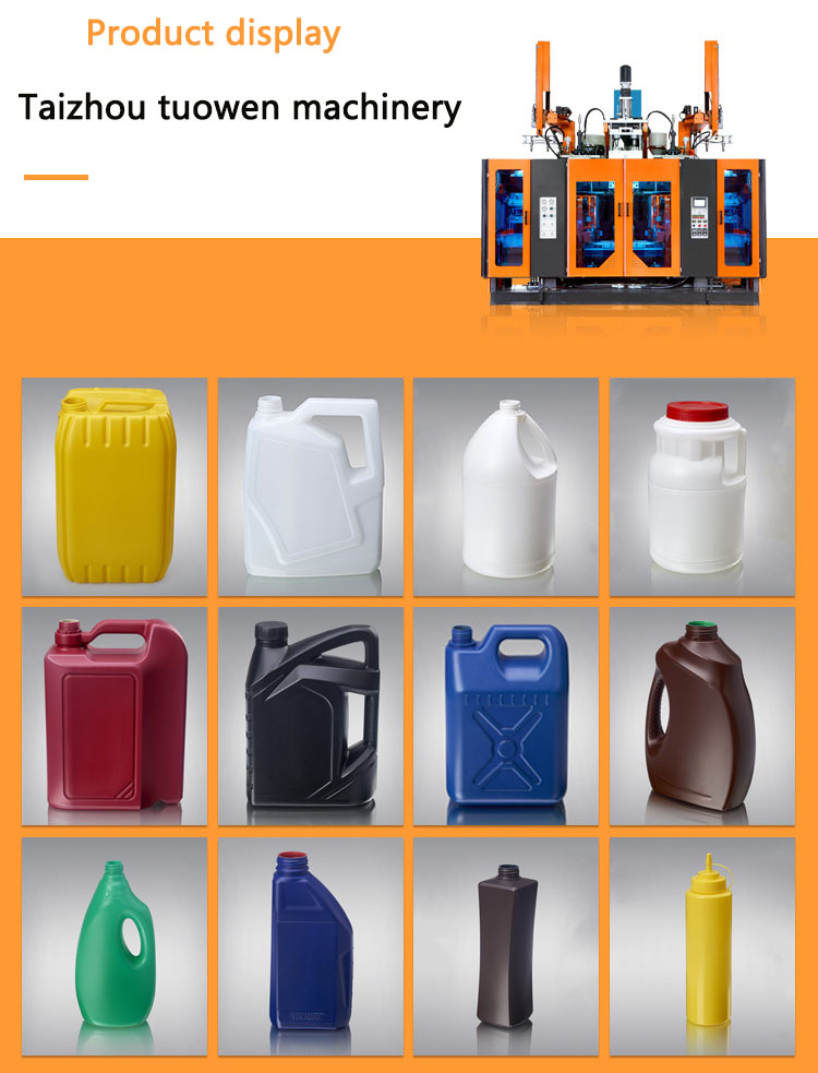 2L 2Cavity PE PP Bottles Extrusion Blowing Machine for High Pressure Valve SMC Made