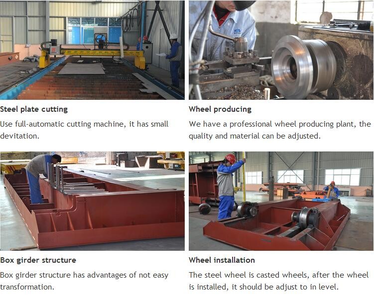 Industry Four Wheels Special Transfer Bogie On Rails
