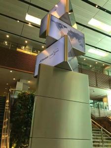 Buy cheap 3d display board advertising spinning led video display indoor product