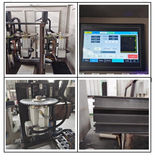 Aluminum CNC End Milling Machine Aluminium5 Axis Milling Machine For Window Door