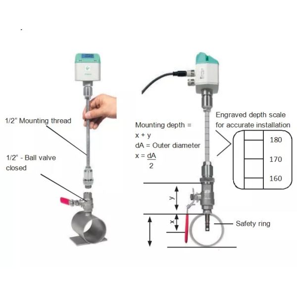 Original Imported Economical Compressed Air CS VA 500 Flow Meter With RS485