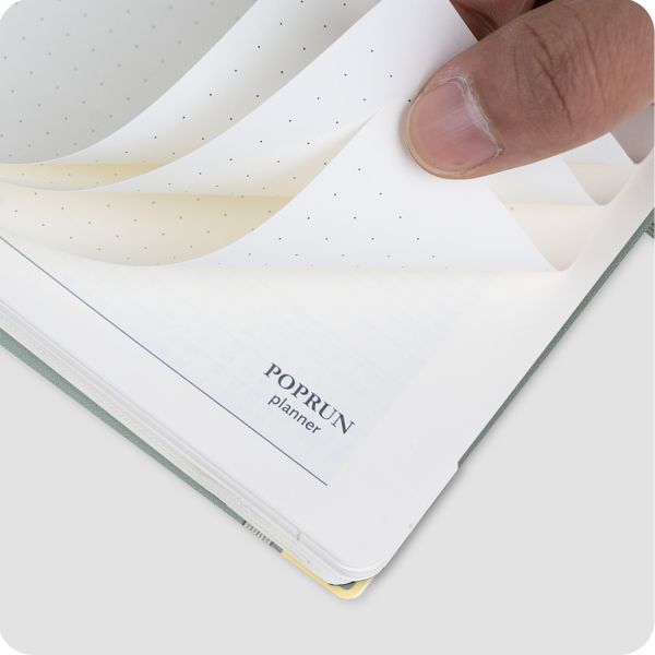 100GSM Ivory Paper Weekly Schedule Planner Custom 12 Month Time Span