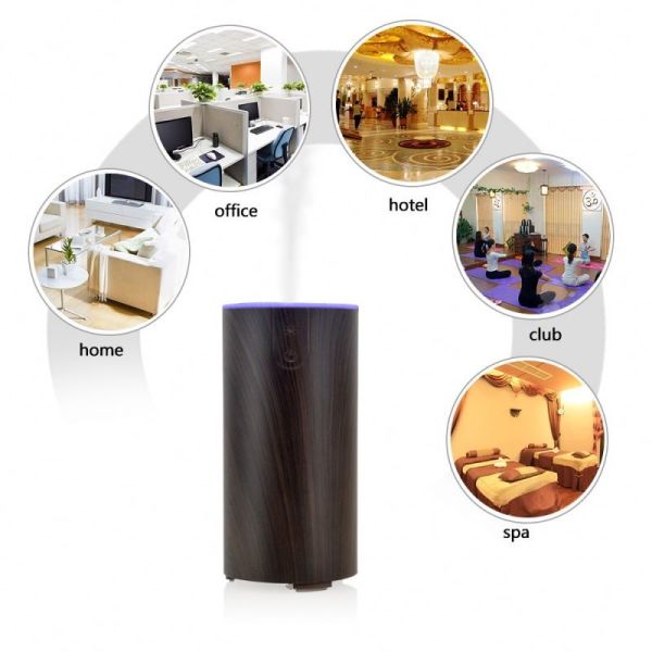 Portable USB Powered 50ml Wood Grain Ultrasonic Diffuser