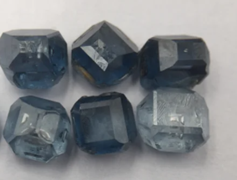 Blue Uncut HPHT Rough Diamond Industrial Synthetic Diamond For Gem