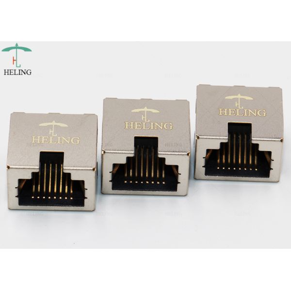 Tab Up 1x1 8P8C RJ45 Connectors Low Profile Side Entry RoHS Compliant