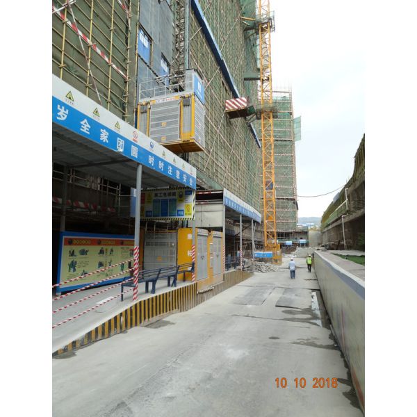 Full Set Safety Facilities 450m Rack Pinion Construction Site Lift