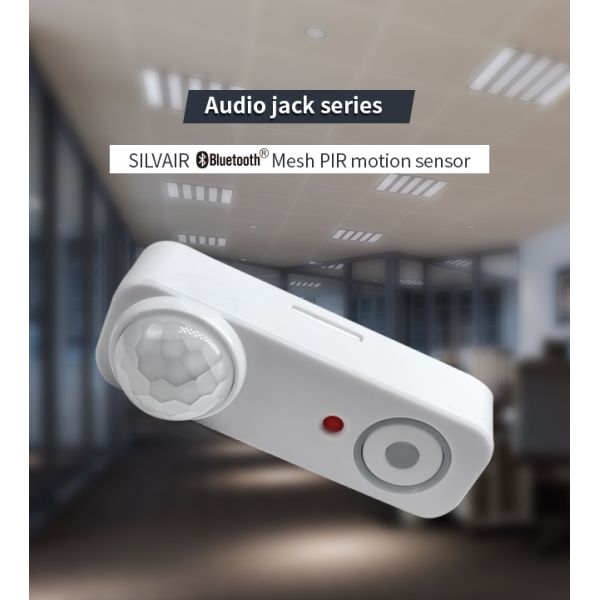 Audio-jack connection PIR motion sensor HNB134PIR, Silvair BLE mesh enabled, with Daylight Harvest Function, easy plug & play
