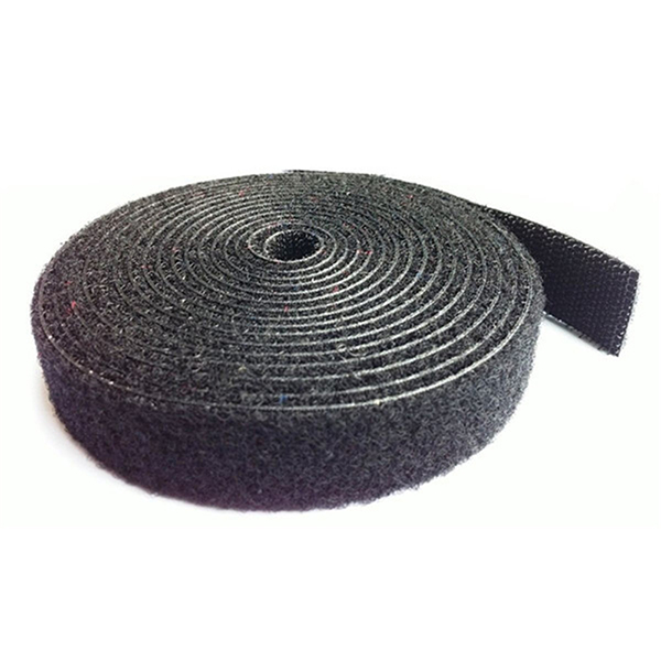 gripping hook & loop cable ties in black , Silk printing