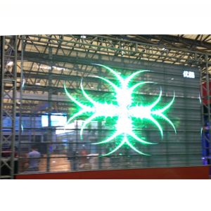 Buy cheap See through transparent led display window advertising product
