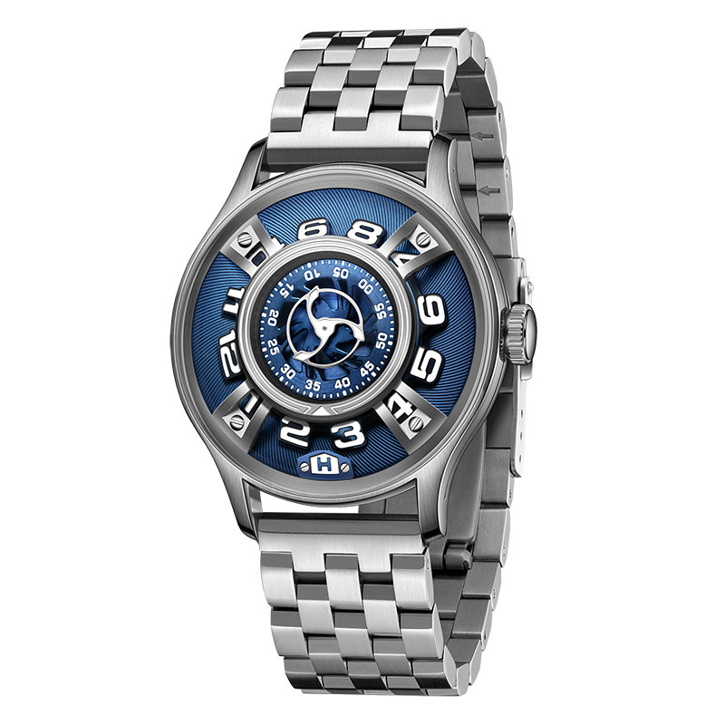Modern Gentlemen's Wrist Timepieces Equipped with Chronograph Function Durable Leather Straps and Elegant Design Elements