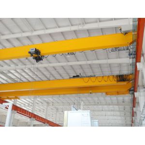 Buy cheap Industrial Double Girder European Overhead Crane Smooth Movement With Hoist product
