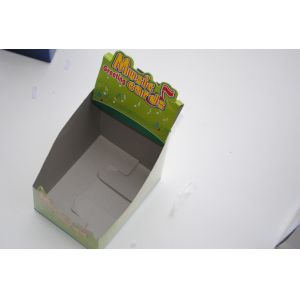 Litho CMYK Custom Printed Display Boxes Clay Coated Paper Yellow