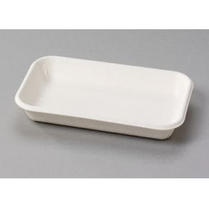 China Compostable Custom Biodegradable Trays , 100% Disposable Sugarcane Pulp Paper Plates on sale