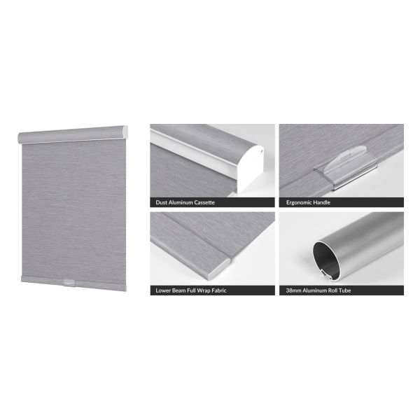 High Quality 100% Polyester Linen And Polyester Blackout Roller Blinds Fabric