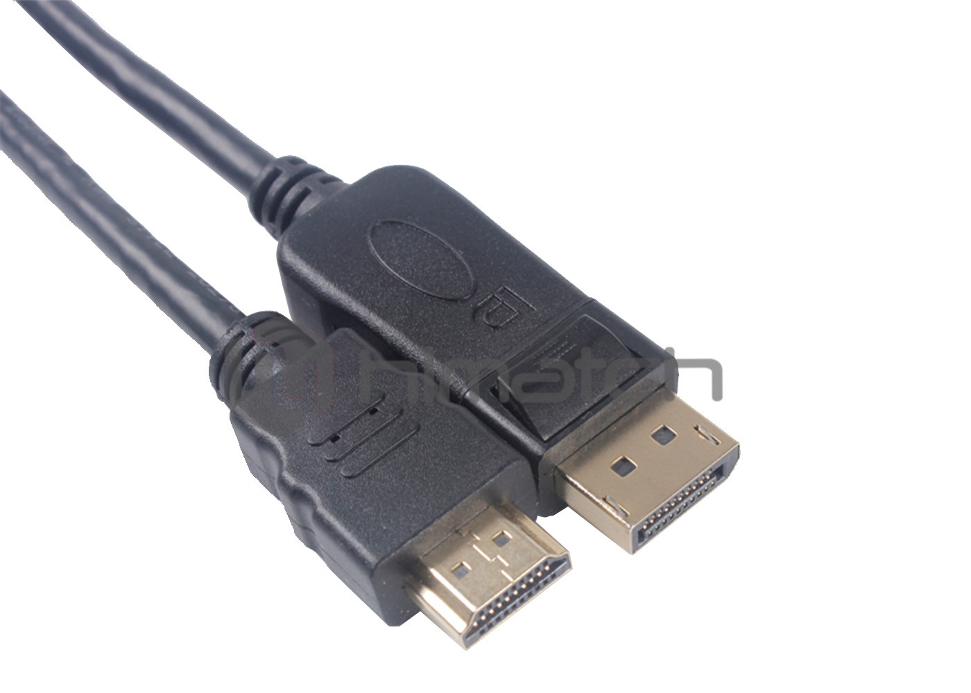 Black Plated DP 1.3 Displayport To HDMI Adapter Cable HDMI 1.4 To Displayport 1.2