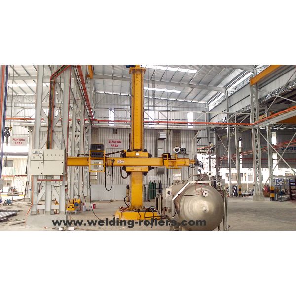Motorized Wind Tower Welding Column And Boom Joint Welding Roller / Positioner