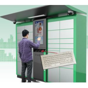 85 Keys Ruggedized Keyboard , Industrial Computer Metal Kiosk Keyboard