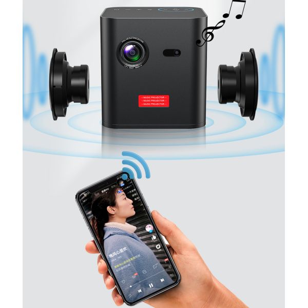 Mini Pocket Android 4k DLP LED Projector For Home Outdoor Theater