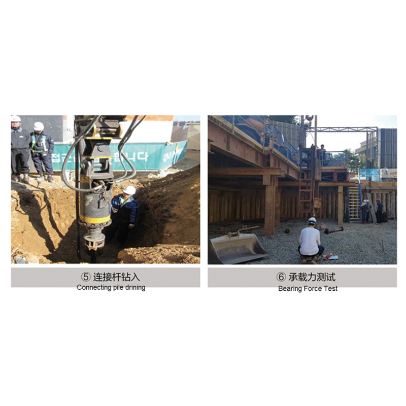 Foundation Construction High Torque Helical Drilling Anchor Screw Piles