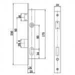 Zinc Alloy Door Cylinder Lock Body With 3 Normal Key For Wooden Door