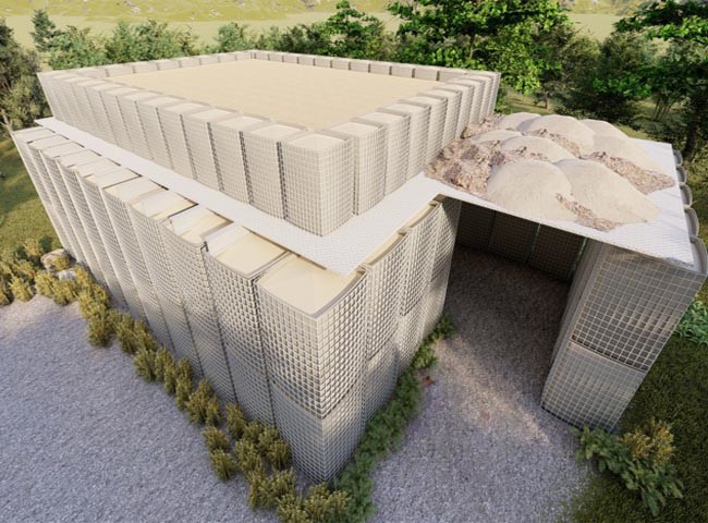 50x50mm Galvanized Steel Gabion Barrier for Military Defense