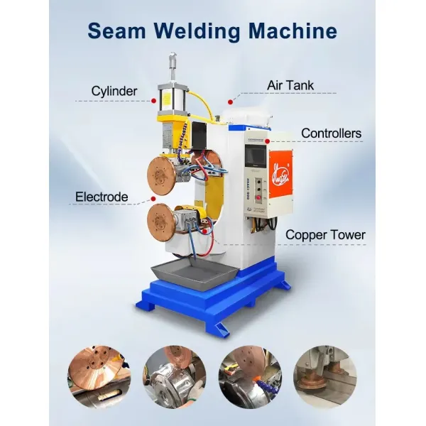 Hwashi High Quality Longitudinal Rolling Seam Welding Machine for Fuel Tank Automatic Seam Welding Machine