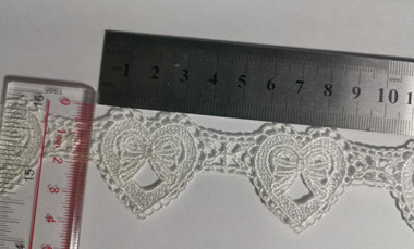 Polyester Guipure Lace Trims With Heart Pattern Multiapplication